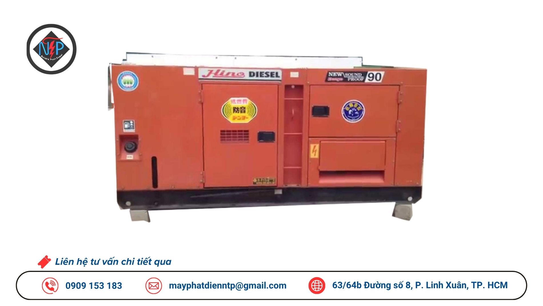Cho thuê máy phát điện tại Phường Cầu Kiệu TPHCM