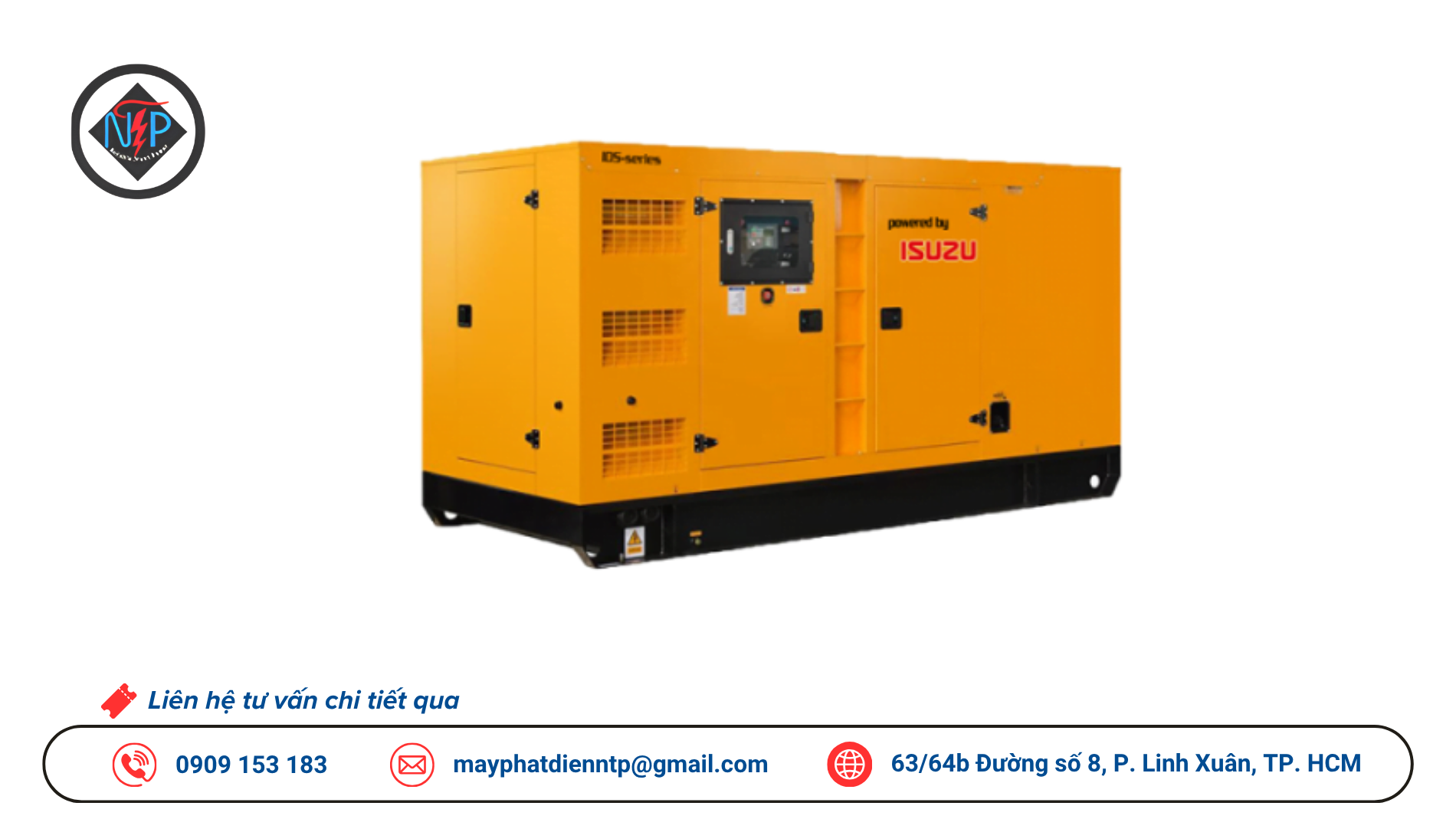 Máy phát điện Isuzu 200kVA