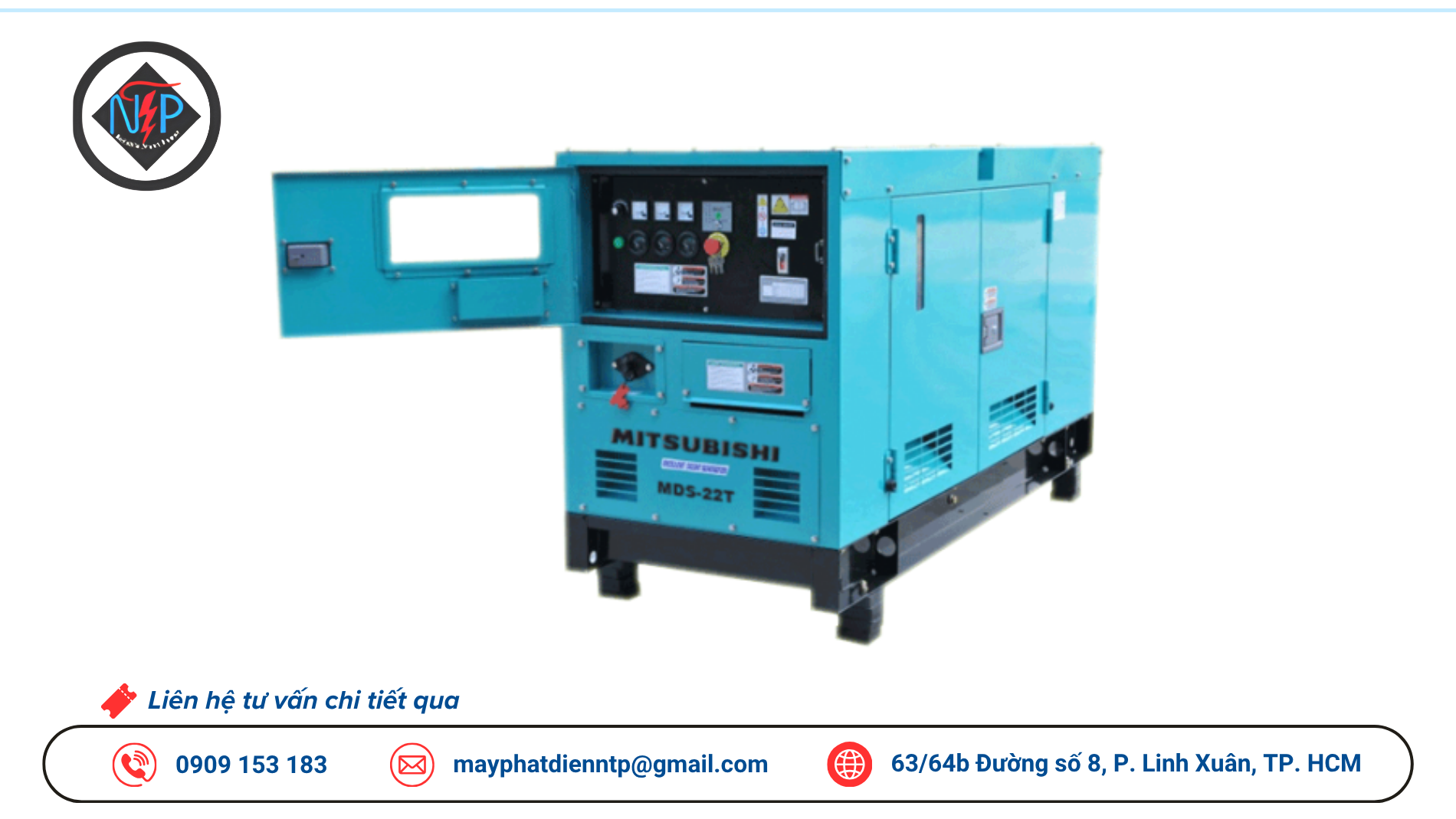 Máy phát điện Mitsubishi 200kva