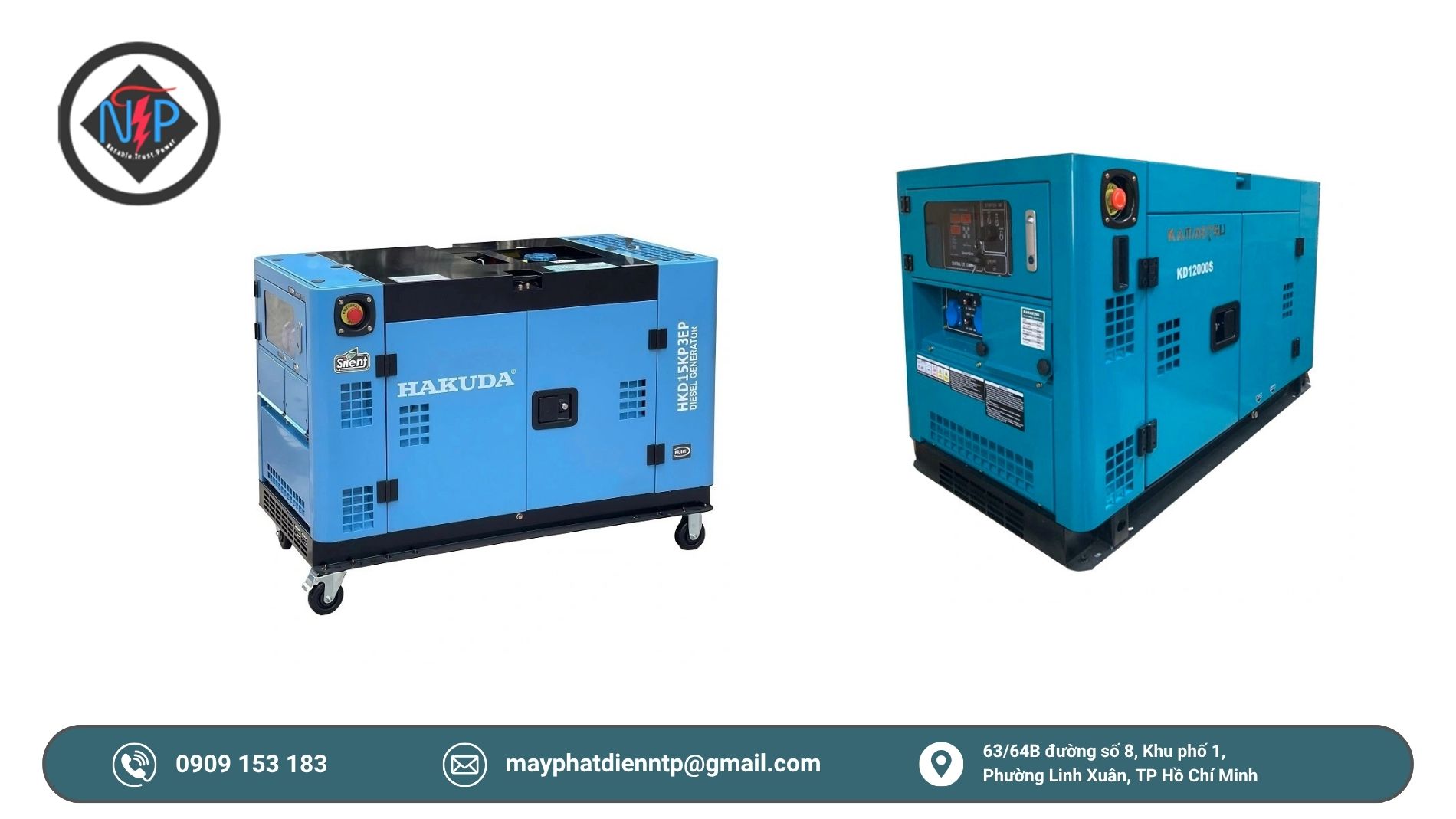 Máy phát điện chạy bằng dầu diesel giá rẻ tại Bình Dương