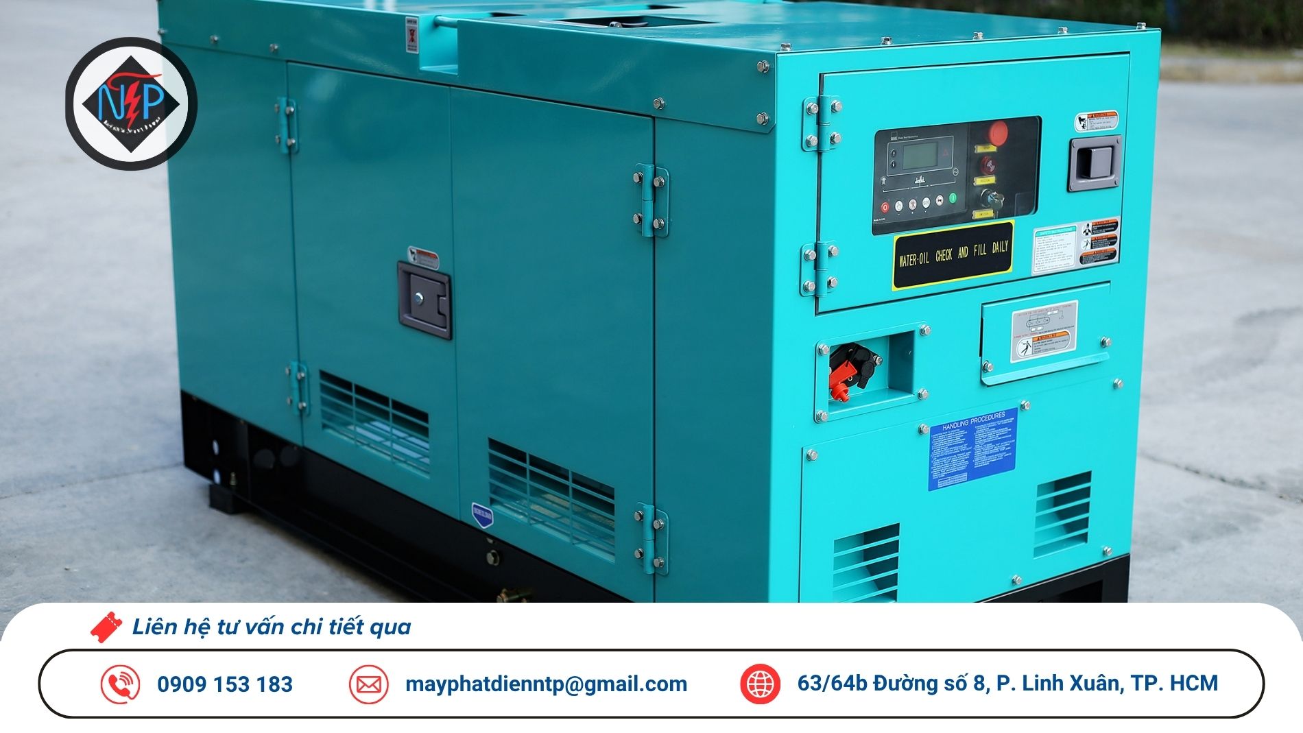 Máy phát điện 200kVA chính hãng, đời mới 2026