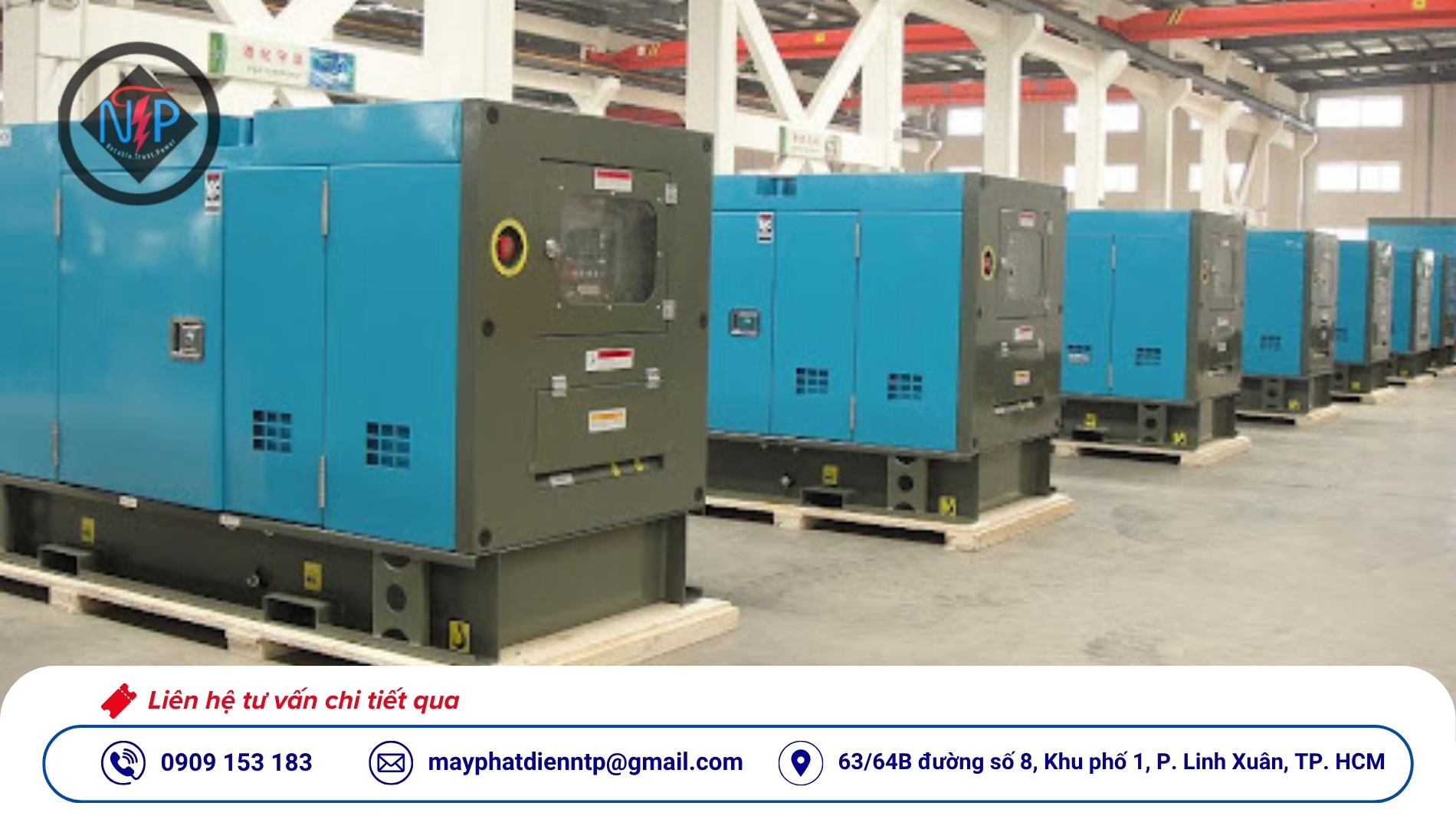 Đơn vị cho thuê máy phát điện uy tín tại Bình Dương