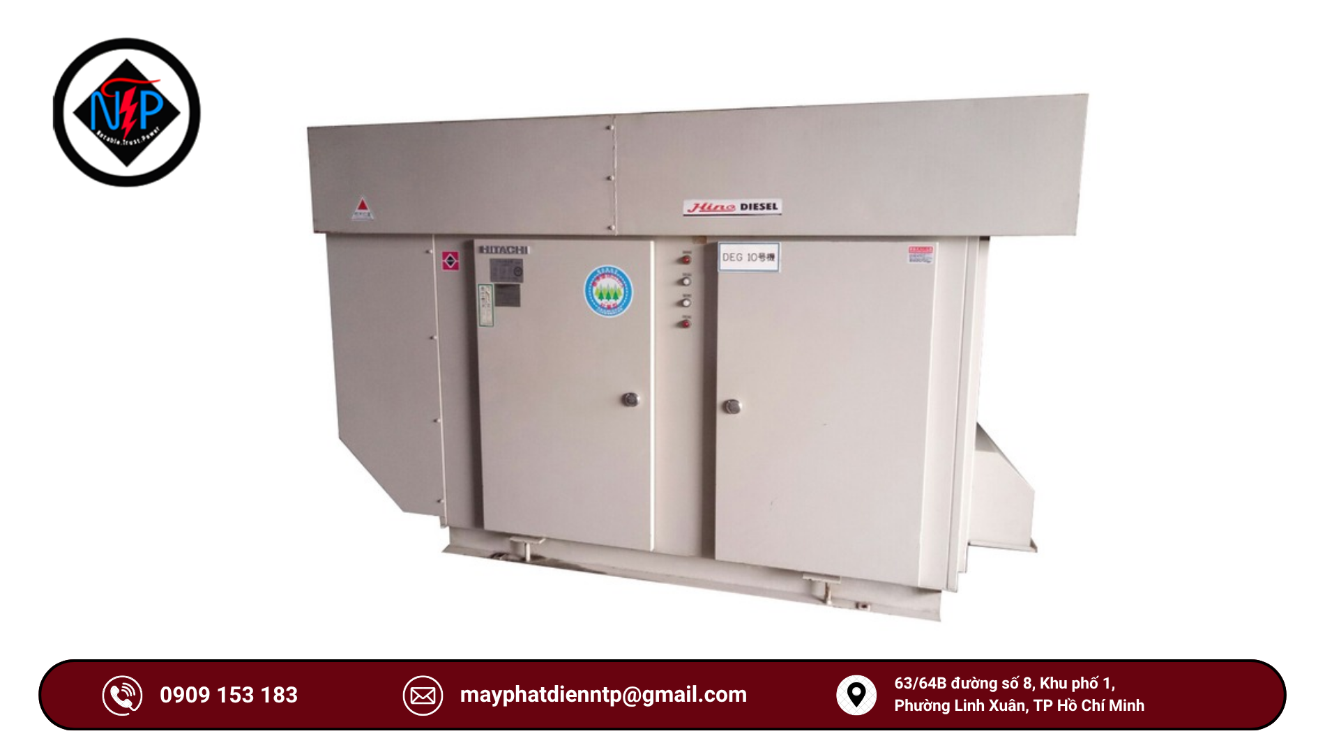 Máy phát điện Hino 200kva