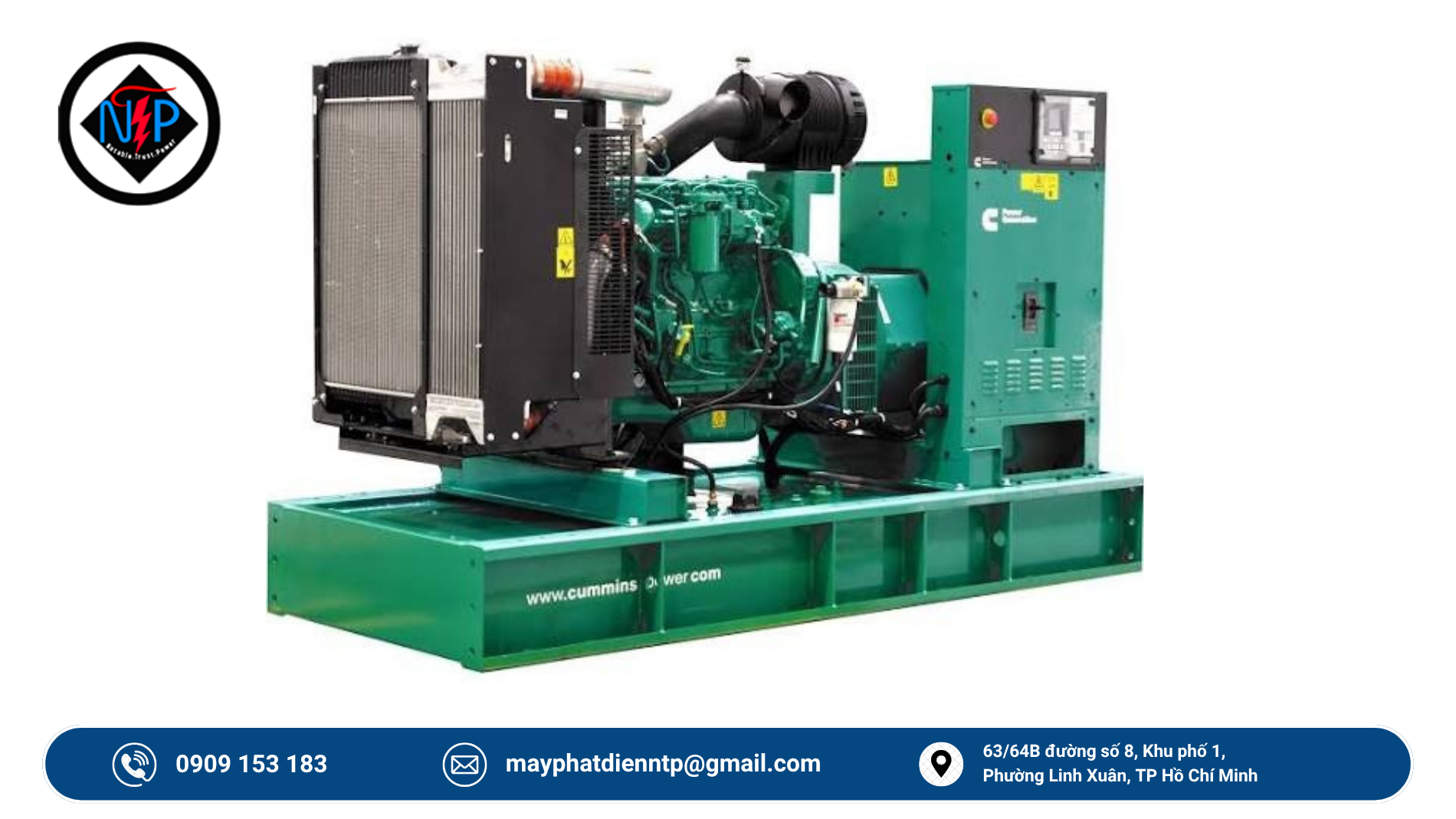 Cho thuê máy phát điện tại Phường Tây Nam Bình Dương