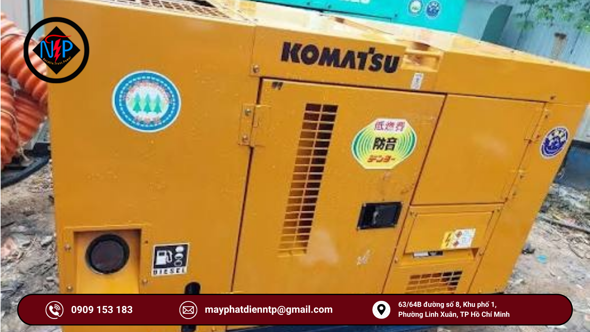 Máy phát điện Komatsu 200kva