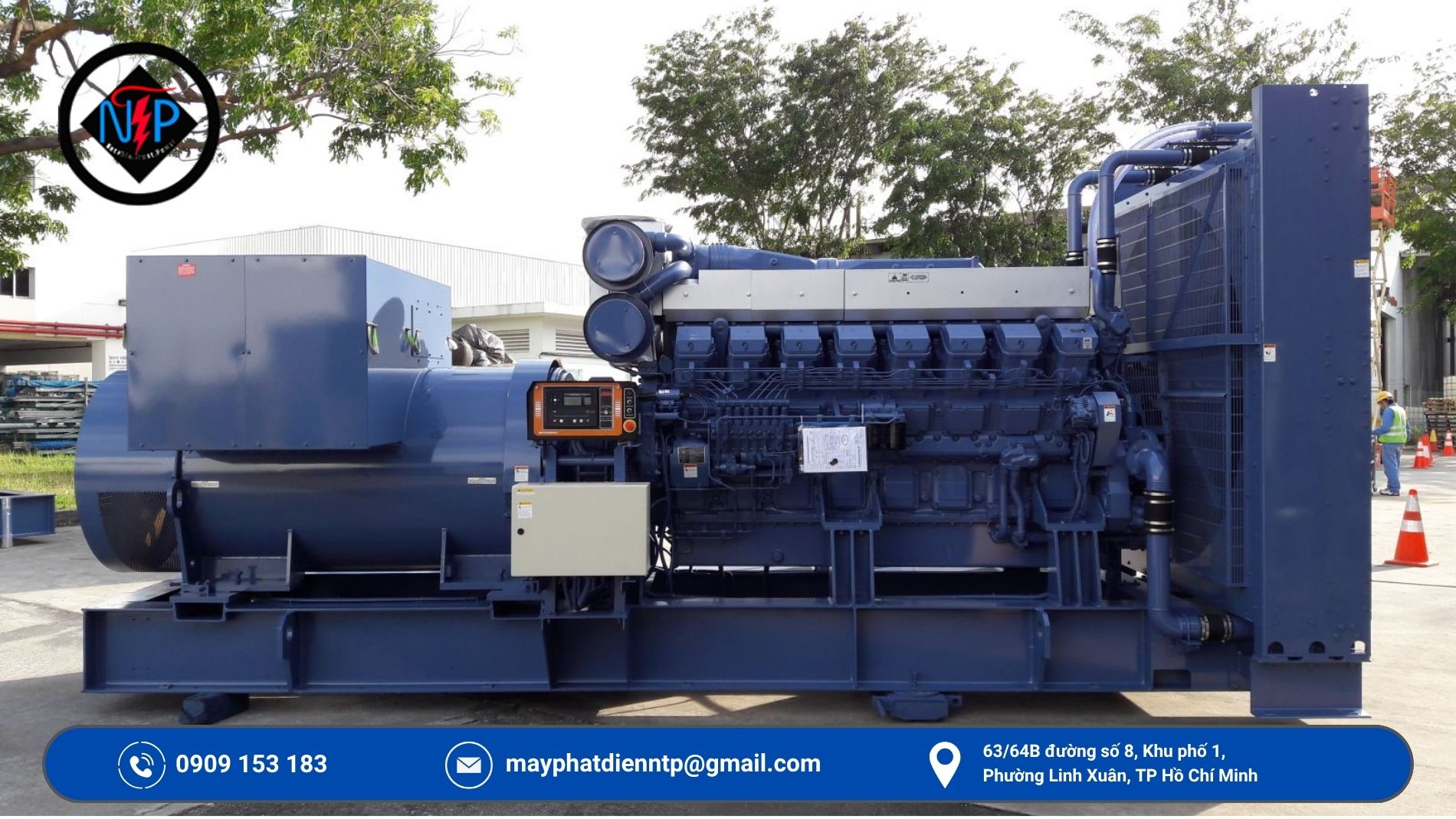 Máy phát điện  cho khu công nghiệp