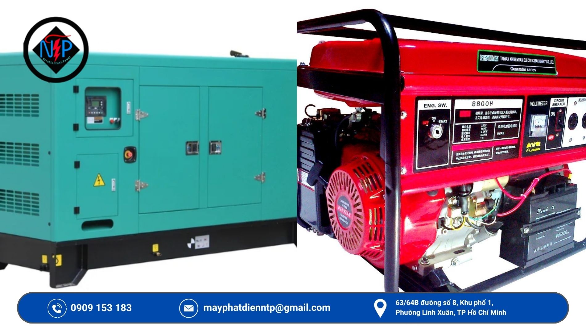 Máy phát điện trong công nghiệp