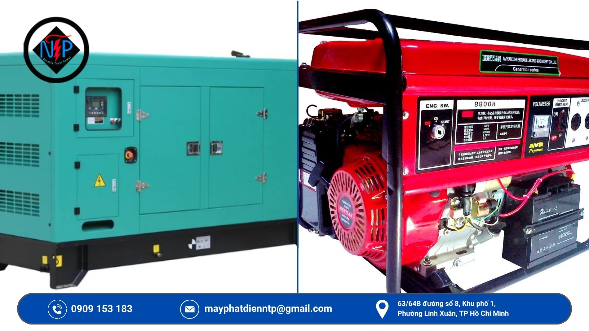 Máy phát điện cho khu công nghiệp